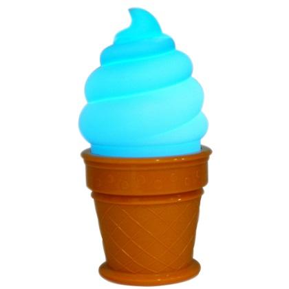 Led Night Light Ice Cream Lamp For Kids Children Cone Shaped Blue