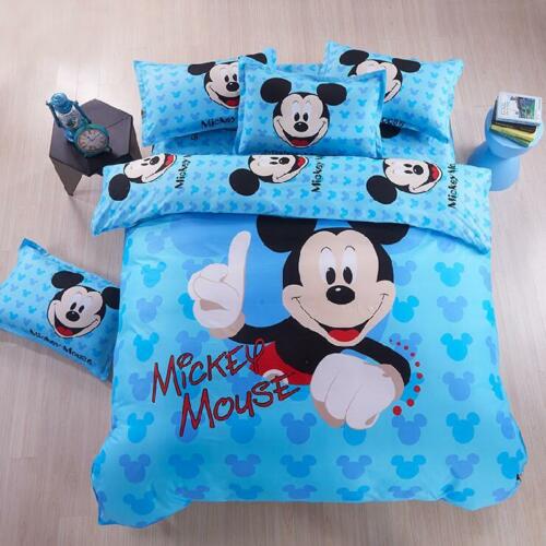 Mickey Mouse Bedding Set cartoon Kids Bed Clothes Covers Type A