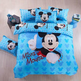 Mickey Mouse Bedding Set cartoon Kids Bed Clothes Covers Type A