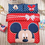 Mickey Mouse Bedding Set cartoon Kids Bed Clothes Covers Type C